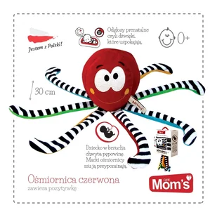 Hencz 965 - Ośmiorniczka czerwona z pozytywką (000826) - Maskotki i pluszaki - miniaturka - grafika 1