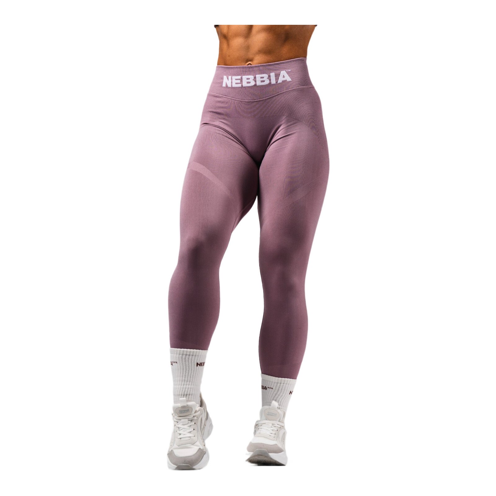 Legginsy damskie Nebbia Flow Seamless High-Waist Push-Up Leggings 496 PINK S