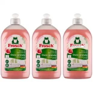 Frosch Płyn do mycia naczyń owoc granatu balsam Zestaw 3 x 500 ml - Środki do zmywarek - miniaturka - grafika 1