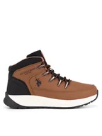 Buty dla chłopców - U.S. Polo Assn. Trzewiki LUKAS001K/DYT1 Brązowy - miniaturka - grafika 1