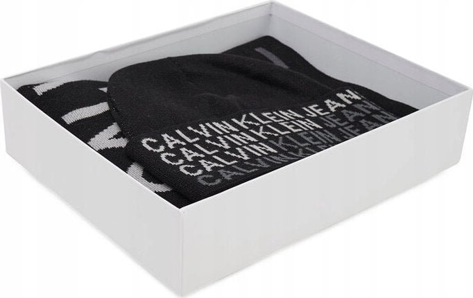 CALVIN KLEIN CZAPKA SZALIK ZESTAW ZIMOWY GIFTBOX