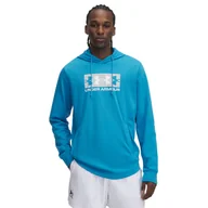Bluzy męskie - Męska Bluza UNDER ARMOUR UA RIVAL TERRY LOGO HOOD 1390141-452 – Niebieski - miniaturka - grafika 1
