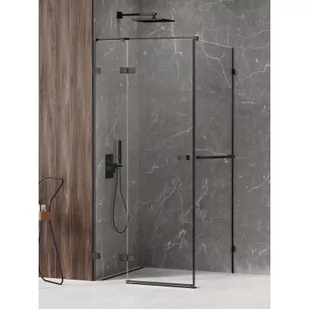 New Trendy EXK-2555 KABINA AVEXA BLACK PROSTOKĄTNA L 110x90x200 CZYSTE 6mm ACTIVE SHIELD - Kabiny prysznicowe - miniaturka - grafika 2