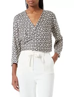 Bluzy damskie - Sisley Damska bluza 5RNPLQ024, czarno-biała 63J, M - miniaturka - grafika 1