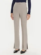 Spodnie damskie - Boss Spodnie materiałowe Tubeka4 50518860 Szary Slim Fit - miniaturka - grafika 1