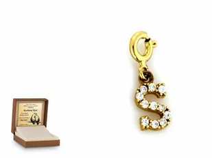 Ciesielscy Złota zawieszka 585 charms charms prezent grawer CS-ZA_6253_S-0-585 - Charmsy - miniaturka - grafika 1