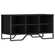 Szafki na buty - vidaXL Stojak na buty czarny 90x38x45,5 cm materiał drewnopochodny - miniaturka - grafika 1