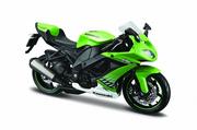 Samochody i pojazdy dla dzieci - Kawasaki Motocykl Ninja Zx 10R. Skala 1:12 - miniaturka - grafika 1