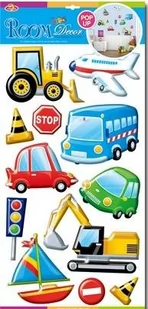 Dekoracja ścienna 3D pojazdy 3 SLK-6903 - Naklejki na ścianę - miniaturka - grafika 2