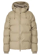 Kurtki damskie - Rains Kurtka zimowa Unisex 15120 Beżowy Regular Fit - miniaturka - grafika 1