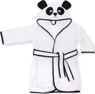 UVIE ciepły szlafrok dziecięcy biały panda - Okrycia kąpielowe dla dzieci - miniaturka - grafika 1