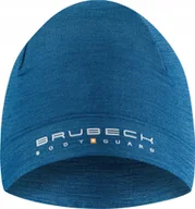 Czapki damskie - Brubeck HM10180 Czapka wełniana dwuwarstwowa unisex EXTREME WOOL jeansowy S/M - miniaturka - grafika 1