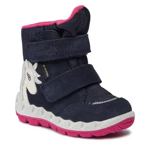 Śniegowce Superfit GORE-TEX 1-006010-8020 M Blue/Pink - Buty dla dziewczynek - miniaturka - grafika 1