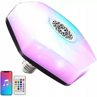 Lampy stojące - Żarówka Kolorowa Led Rgbw Głośnik Bluetooth Pilot - miniaturka - grafika 1