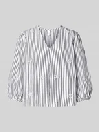 Bluzki damskie - Bluzka o kroju regular fit z rękawem o dł. 3/4 model ‘EMURA’ - miniaturka - grafika 1