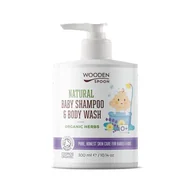 Kosmetyki kąpielowe dla dzieci - Natural Baby Shampoo & Body Wash żel pod prysznic i szampon do włosów dla dzieci 2w1 300ml - miniaturka - grafika 1