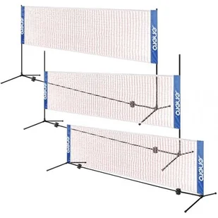 Zestaw regulowany do badmintona tenisa i siatkówki 3w1 siatka 310x76 cm - Badminton - miniaturka - grafika 1