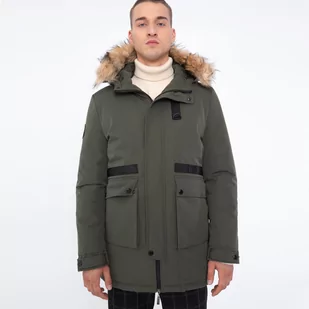 Męska kurtka ocieplana prosta - Kurtki męskie Męska kurtka ocieplana prosta - Kurtki męskie - miniaturka - grafika 1