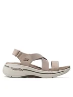 Sandały damskie - Skechers Sandały Treasured 140257/TPE Brązowy - miniaturka - grafika 1