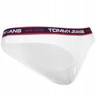 Majtki damskie - TOMMY HILFIGER STRINGI DAMSKIE MAJTKI 3P THONG CZARNE/BIAŁE/CZERWONE r.XS - miniaturka - grafika 1