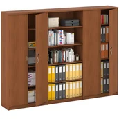 Zestawy mebli biurowych - B2B Partner Zestaw szaf MIRELLI, Typ V - czereśnia 437554 - miniaturka - grafika 1