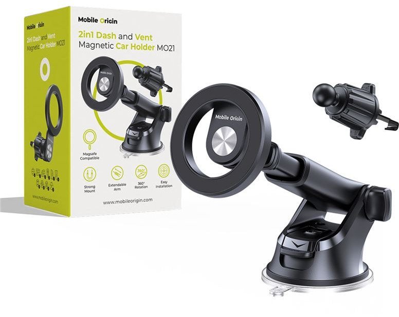 Mobile Origin 2in1 Dash and Vent Magnetic Car Holder, MO21