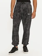 Spodnie sportowe męskie - Karl Lagerfeld Jeans Spodnie dresowe 246D1005 Czarny Regular Fit - miniaturka - grafika 1