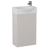 Szafki łazienkowe - Szafka łazienkowa z umywalką Krofam Dia 40 cm kaszmir 142-0004 - miniaturka - grafika 1