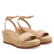 Espadryle damskie - Espadryle LAUREN RALPH LAUREN Leona 802920421010 Beżowy - miniaturka - grafika 1