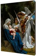 Ikony i obrazy sakralne - Śpiew Aniołów - obraz religijny na desce lipowej - miniaturka - grafika 1
