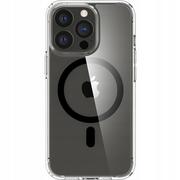 Etui i futerały do telefonów - Spigen Etui Crystal Hybrid Mag MagSafe iPhone 13 Pro czarne ACS03301 - miniaturka - grafika 1