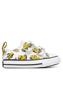 Buty dla chłopców - Converse Trampki Chuck Taylor All Star Construction Truck Easy-On A12610C Biały - miniaturka - grafika 1