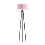 Lampy stojące - Lampa podłogowa LYSNE Miami, 60 W, E27, jasnoróżowo-popielata, 148x40 cm - miniaturka - grafika 1