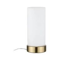 Lampy stojące - Paulmann lampa stołowa Pinja mosiądz/opalowy - miniaturka - grafika 1