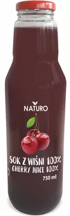 Sok z wiśni 100% 750 ml NATURO 5901761105346 - Soki i napoje niegazowane - miniaturka - grafika 1