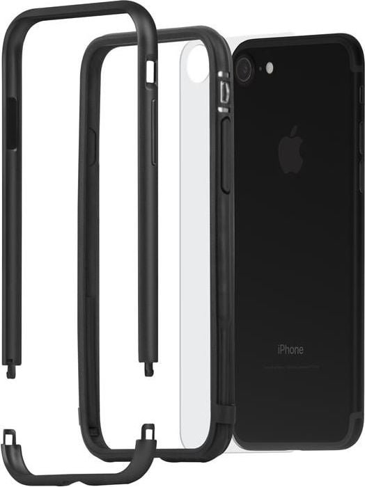Moshi Moshi Luxe - Etui Z Aluminiową Ramką Iphone 8 / 7 black