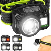 Latarki - Latarka Czołowa Led Czołówka Hybrydowa Akumulator Usbc Zoom 500lm Pro Vayox - miniaturka - grafika 1