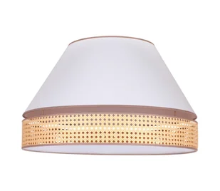 Duolla - Lampa sufitowa AVIGNON 3xE27/15W/230V śr. 60 cm biały/rattan - Lampy sufitowe - miniaturka - grafika 1