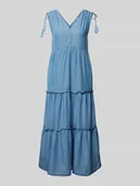 Sukienki - Sukienka midi z dekoltem w serek model ‘EFFIE’ - miniaturka - grafika 1