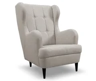 Fotele - Fotel Lui Czarny / Solid 89 Szary - miniaturka - grafika 1