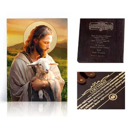 Ikona religijna Jezus Chrystus Dobry Pasterz - Ikony i obrazy sakralne - miniaturka - grafika 1