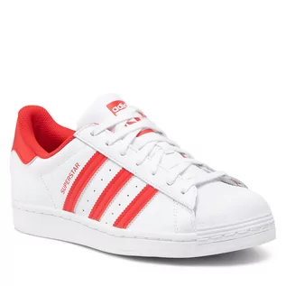 Buty sportowe damskie - Adidas Buty Superstar GZ3741 Ftwwht/Vivred/Ftwwht - grafika 1