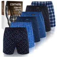 Majtki męskie - Cornette Bokserki Męskie Luźne Bawełniane 6 sztuk BM006 Comfort Rozmiar M - miniaturka - grafika 1
