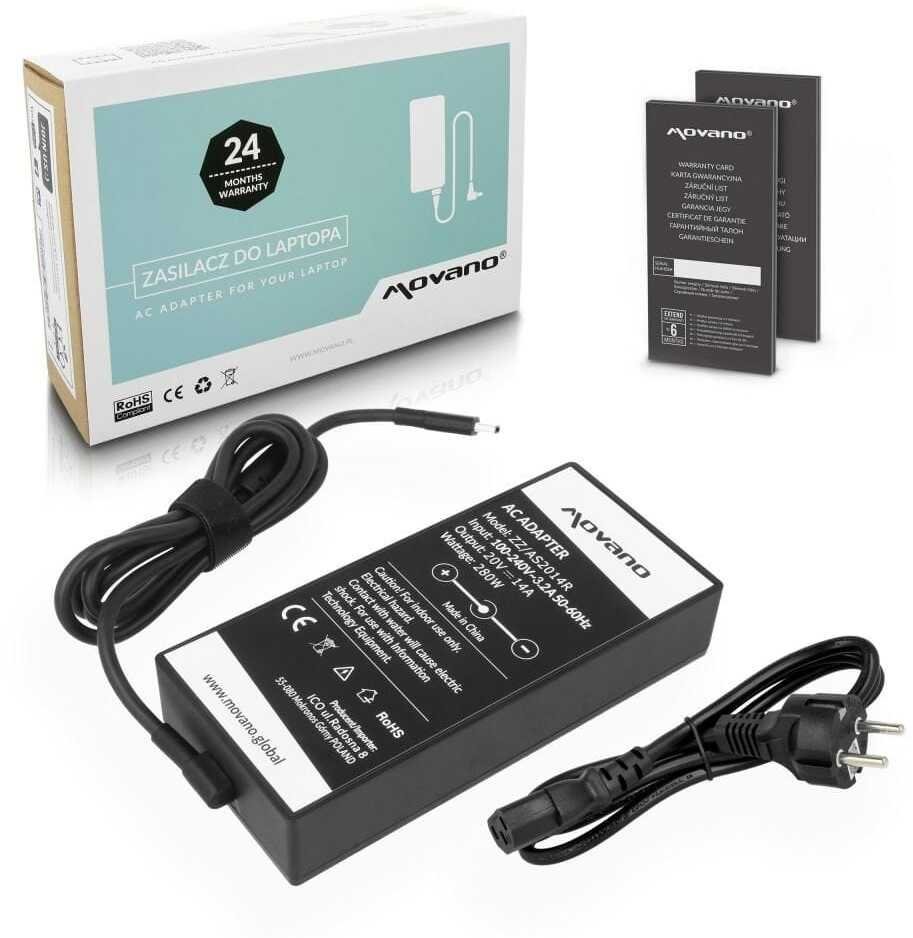 Zasilacz do laptopa Movano Zasilacz Movano 20v 14a 280W do Asus