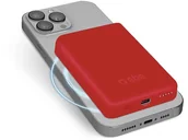 Powerbanki - Powerbank SBS 5000 mAh Wireless Magnetic Czerwony TEBB5000MAG1CR - miniaturka - grafika 1