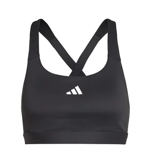adidas Damski biustonosz sportowy Tlrdreact z wysokim wsparciem, czarny XSEG - Biustonosze - miniaturka - grafika 1