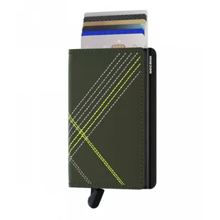 Kieszonkowy portfel RFID Slimwallet Secrid Stich Linea - lime - Portfele - miniaturka - grafika 3