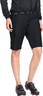 Vaude VAUDE Damen Women's Drop Shorts spodnie, czarny, 40 40804-010-40 - Spodnie rowerowe - miniaturka - grafika 1