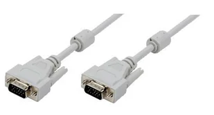 LogiLink 10m, VGA/VGA, M/M kabel VGA VGA (D-Sub) Szary CV0028 - Kable komputerowe i do monitorów - miniaturka - grafika 1