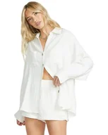 Bluzki damskie - Billabong Sweter Swell Bluzka Damska Biała XL - miniaturka - grafika 1